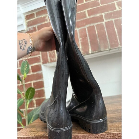 Women’s size 6 black rubber boots - Picture 10 of 10